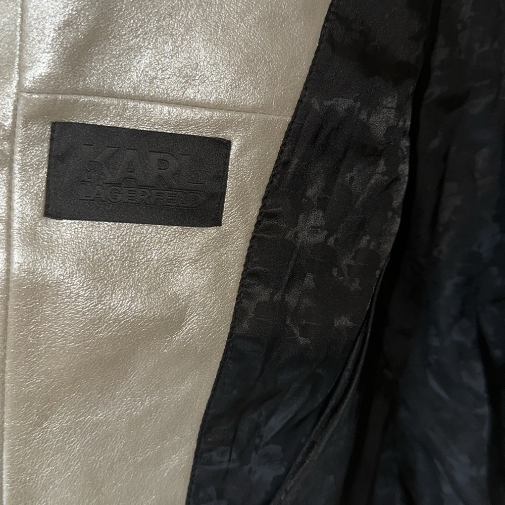 Karl Lagerfeld Leather Vest‎ Sz. M - Picture 8 of 11